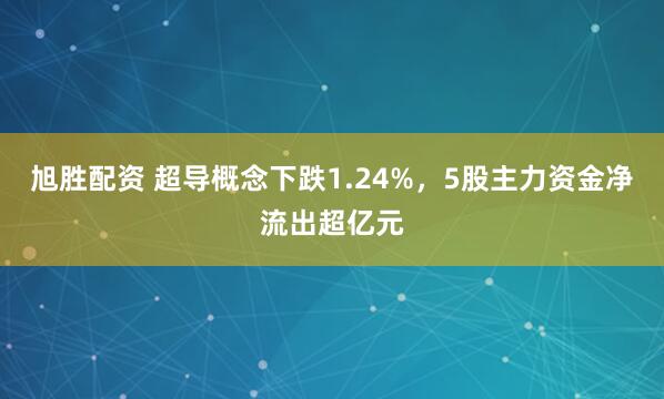 旭胜配资 超导概念下跌1.24%,5股主力资金净流出超亿元
