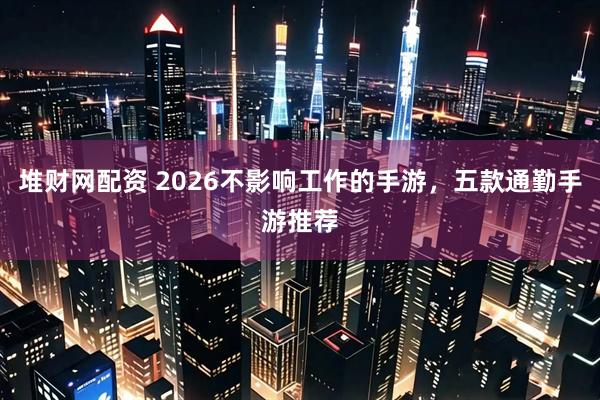 堆财网配资 2026不影响工作的手游，五款通勤手游推荐