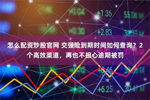 怎么配资炒股官网 交强险到期时间如何查询？2个高效渠道，再也不担心逾期被罚